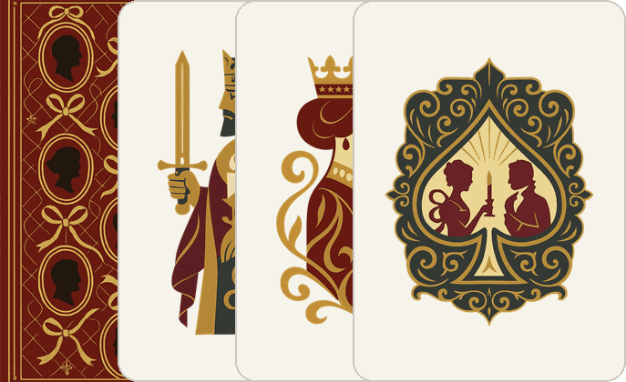 The Parlour deck — its back, king, queen and ace